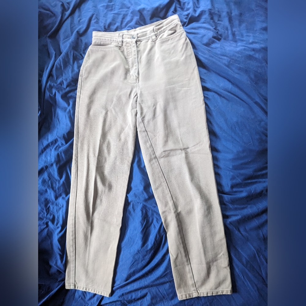 Christopher Banks dress/beige pants